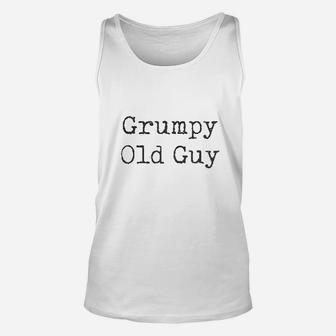 Grumpy Old Guy Funny Sarcastic Fathers Day Unisex Tank Top - Seseable