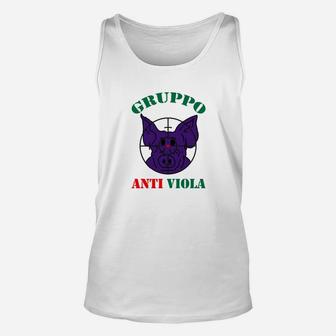 Gruppo Anti Viola Unisex TankTop, Schweinedesign Lustiges Motiv - Seseable