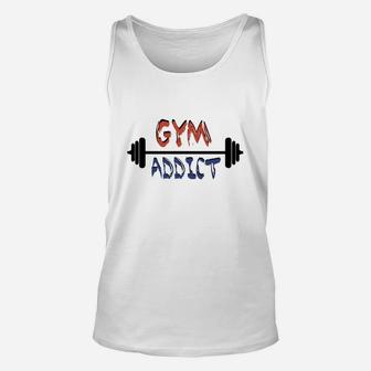 Gym Addict Unisex Tank Top - Seseable