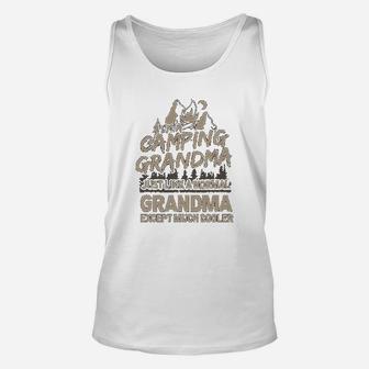 Happy Camping Grandma Outdoors Camper Mountain Gift Unisex Tank Top | Seseable CA