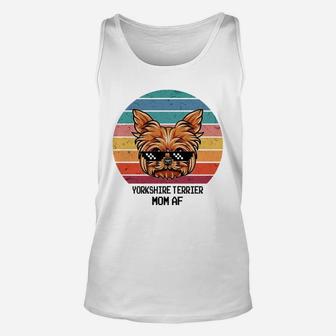 Happy Mother Day Cute Yorkshire Terrier Mom Af Vintage Style 2022 Unisex Tank Top - Seseable