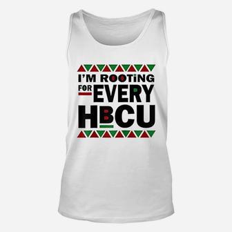 Hbcu Black History Pride Gift I Am Rooting For Every Hbcu Unisex Tank Top - Seseable