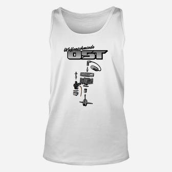 Heimwerkerkönig Herren Unisex TankTop, Weißes Werkzeug-Motiv Tee - Seseable