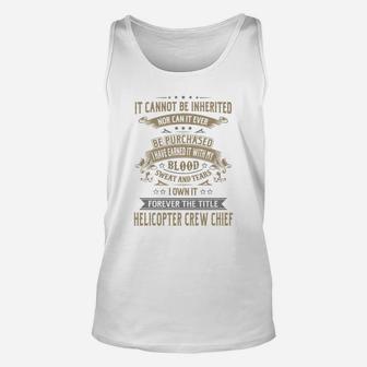 Helicopter Crew Chief Forever Job Title Shirts Unisex Tank Top - Seseable