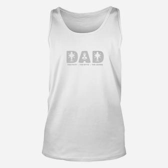 Helicopter Pilot Dad Shirt Fathers Day Gift Unisex Tank Top - Seseable