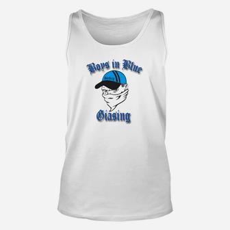 Herren Unisex TankTop mit Boys in Blue Chasing Aufdruck, Polizei Motiv - Seseable