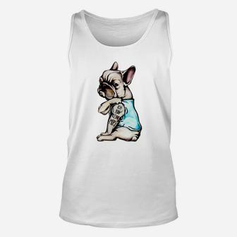 Hipster Bulldog Unisex TankTop, Stylisches Outfit für Hundeliebhaber - Seseable