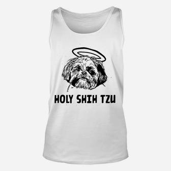 Holy Shih Tzu Dogs Unisex Tank Top - Seseable