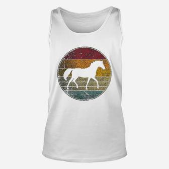 Horse Riding Love Equestrian Girl Vintage Distressed Retro Unisex Tank Top - Seseable