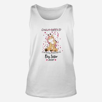 I Am Being Promoted To Big Sister 2021 Announce Unisex Tank Top - Seseable