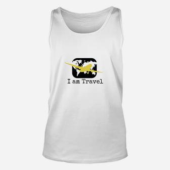 I Am Travel Travel Cup Unisex Tank Top - Seseable