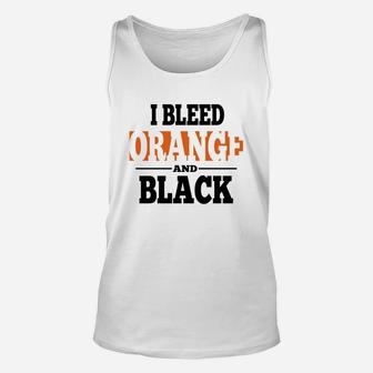 I Bleed Orange And Black T-shirt Unisex Tank Top - Seseable