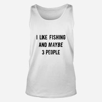 I Like Football And Maybe 3 People Funny Unisex Tank Top - Seseable