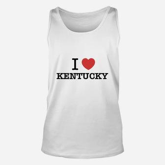 I Love Kentucky Unisex Tank Top - Seseable