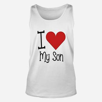 I Love My Daddy I Love My Son Father Unisex Tank Top - Seseable