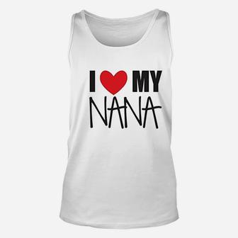 I Love My Grandma Nana Or Mimi Baby Clothes Unisex Tank Top - Seseable