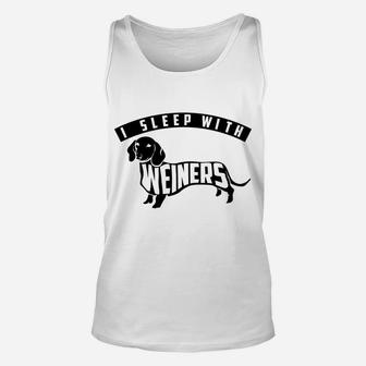 I Sleep With Weiners Cute I Love Dogs Gift Unisex Tank Top - Seseable
