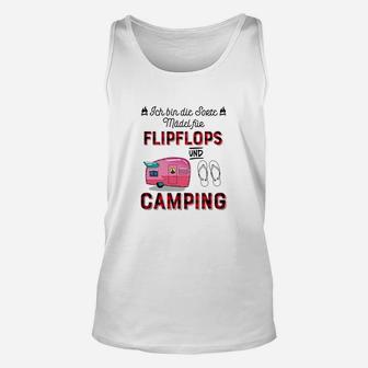 Ich bin die coole Tante Camping & Flipflops Unisex TankTop für Sommer - Seseable
