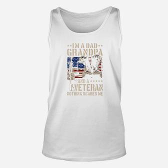 Im A Dad Grandpa Veteran Fathers Day Gift Unisex Tank Top - Seseable