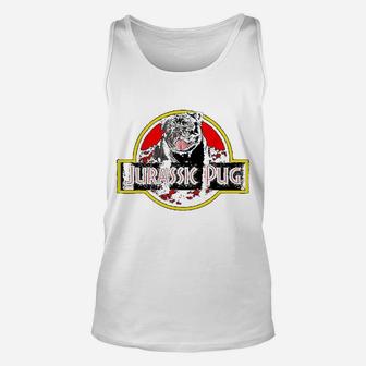 Jurassic Pug Unisex Tank Top - Seseable