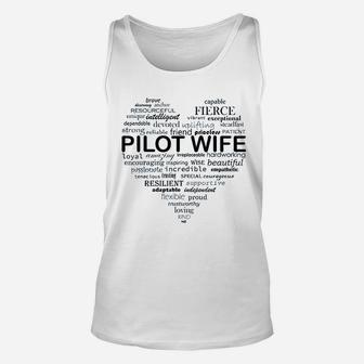 Just Winging It What A Pilot Wife Is Made Of Aviation Unisex Tank Top - Seseable