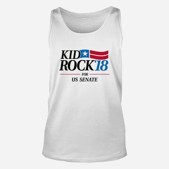 Kid For Us Senate 2018 Political Tshirt In Rock We Trust Unisex Tank Top - Seseable