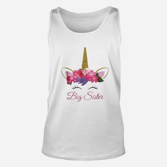 Kids Unicorn Big Sister I Am Going To Be A Big Sister Unisex Tank Top - Seseable