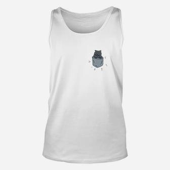 Kitty Cat In The Pocket Funny Furry Cats Lover Gift Unisex Tank Top - Seseable
