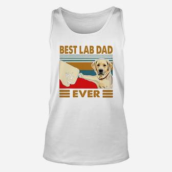 Labrador Retriever Best Lab Dad Ever Vintage Shirt Unisex Tank Top - Seseable