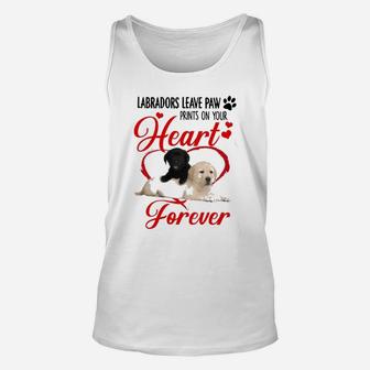 Labradors Leave Paw Prints For Labrador Lover Unisex Tank Top - Seseable