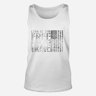 Land Of The Free, Because Of The Brave Memorial Day Unisex Tank Top - Seseable