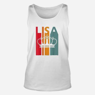 Lisa Gift Idea For Girls Women Retro First Name Vintage Lisa Unisex Tank Top - Seseable