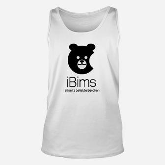 Lustiges Bären-Unisex TankTop iBims – al seitze belebte Berchen, cooles Motiv - Seseable