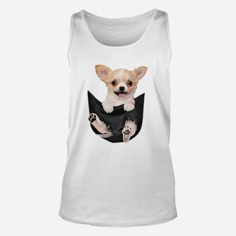 Lustiges Chihuahua Taschen-Design Unisex TankTop, Hunde-Motiv Oberteil - Seseable