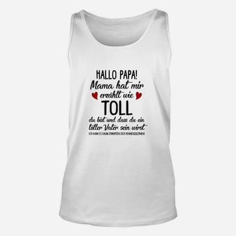 Lustiges Unisex TankTop zum Vatertag: Toller Papa in Spe, Witziges Design - Seseable