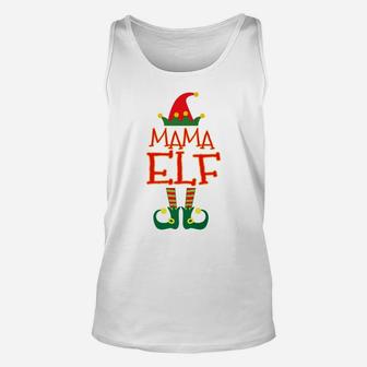 Mama Elf Cute Elf Family Christmas Holiday Unisex Tank Top - Seseable