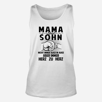 Mama und Sohn Herz zu Herz - Liebevolles Unisex TankTop für Mütter - Seseable