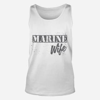 Marine Wife Unisex Tank Top - Seseable