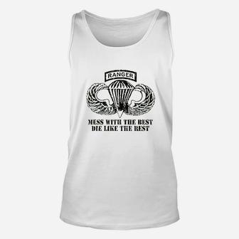 Mean Gear Airborne Ranger Army Special Forces Fight Unisex Tank Top - Seseable