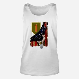 Meet My 1st Infantry Division Dad Jobs Gifts Unisex Tank Top - Seseable