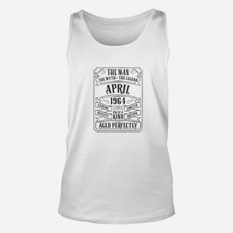 Mens 55th Birthday April Men Gifts 55 Year Old Grandpa Dad Unisex Tank Top - Seseable