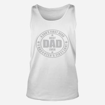 Mens A Sons First Hero A Daughters First Love - Fathers Day Shirt Unisex Tank Top - Seseable