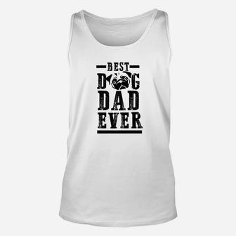 Mens Best Dog Dad Ever Funny Fathers Day Gift For Men Premium Unisex Tank Top - Seseable