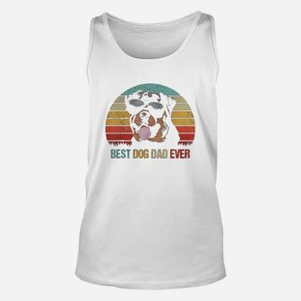 Mens Best Dog Dad Ever Rottweiler Fathers Day Gifts For Dad Unisex Tank Top - Seseable