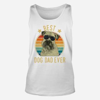 Mens Best Dog Dad Ever Soft Coated Wheaten Terrier Fathers Day Unisex Tank Top - Seseable