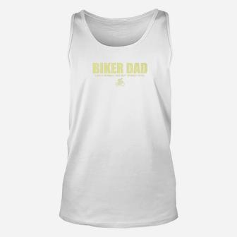 Mens Biker Dad Cool Cyclist Funny Biking Fathers Day Gift Unisex Tank Top - Seseable