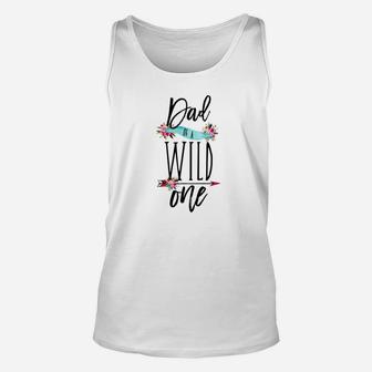 Mens Dad Of A Wild One Shirt Boho 1st Birthday Daddy Family Gift Premium Unisex Tank Top | Seseable CA