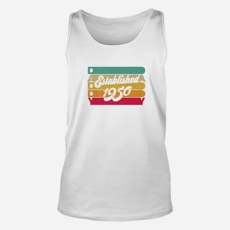 Mens Daddy Established 1950 Born In 1950 Shirt Unisex Tank Top - Seseable