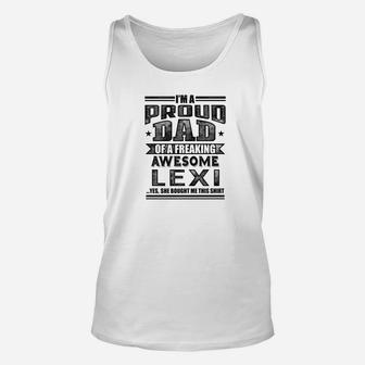 Mens Family Fathers Day Dad Daughter Lexi Name Men Unisex Tank Top - Seseable
