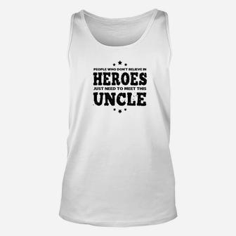 Mens Family Fathers Day Heroes Uncle Men Unisex Tank Top - Seseable